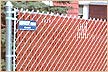 photo of a decorative slatting fence